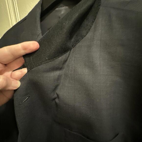 Karl Lagerfeld Paris Verrier Men's Blazer Jacket Color Charcoal Size 42R - Picture 6 of 7